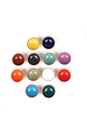 Clay Bowl Jam Bowl - Sauce Bowl - Snack Bowl 12 Pieces 8 Cm 12 Sauce Bowls - Avanos