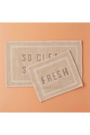 Clean Fresh Mop Set Cream (60x100 - 50x60 Cm) 23161 - Bella Maison