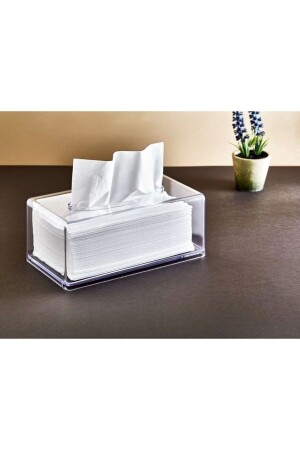 Clear Napkin Organizer - Decorative Crystal Napkin Holder - Ec-4041424344 - Ecolux
