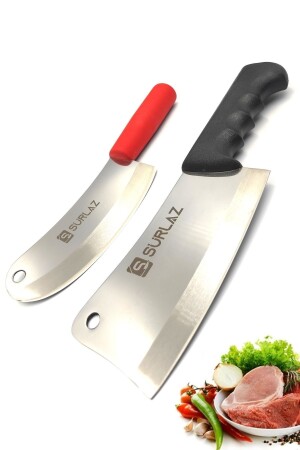 Cleaver Armor Knife Set 2-Piece Meat Bone Cleaver GTR11-24 - SürLaz