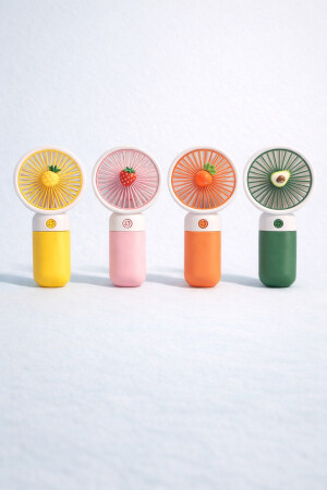 CLNK Fruit Design 3-Stage Silent Mini Handheld Desk Fan Turbo Blower Portable Fan - Clnk