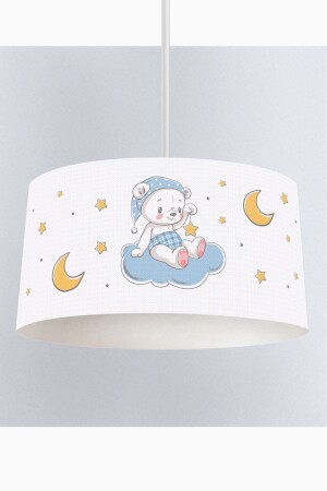 Cloud and Teddy Bear Patterned Children's Room Pendant Lamp Chandelier TLAV-171 - Talia Home