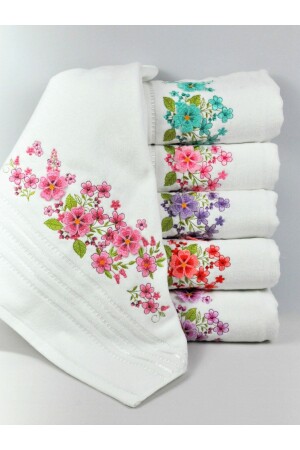 Clover Pattern 50x90 Dowry Velvet 3D 6 Color Luxury Towel YONCA20 - Şelale