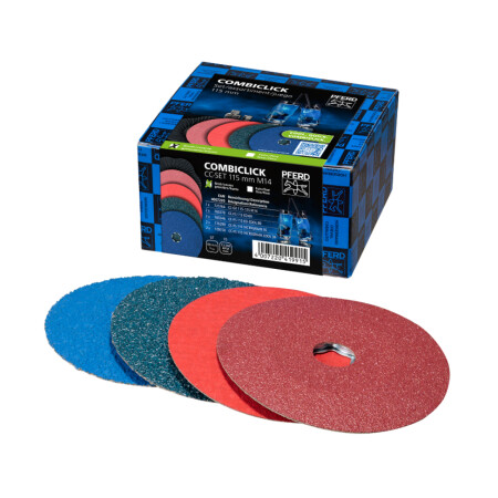 Coarse grinding disc set PFERD CC-SET 115 G, 8 pcs. - Pferd