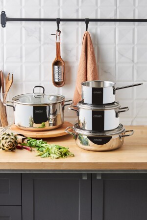 Cocinero 7 Piece Steel Cookware Set 600. 15. 01. 2571 - Emsan