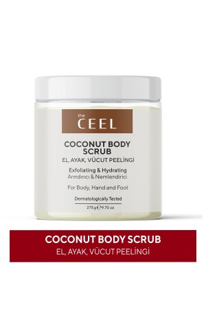 Coconut Extract Moisturizing- Nourishing- Ingrown Hair Removal and Purifying Body Peeling 275 gr - The Ceel