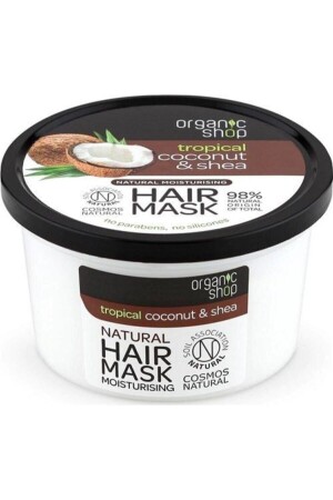 Coconut + Shea Oil Hair Mask 250 Ml - Organic Shop