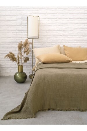 Cocoon 4 Layer Muslin Bedspread Pike Timber 200x220 MAM. B.R.HOUSE. TKS. BED. 00003. 200x220 - Barine