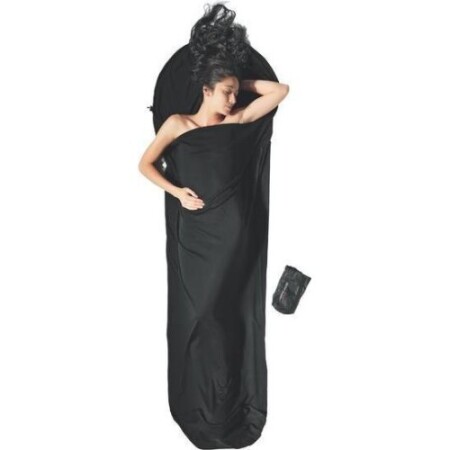 Cocoon Schlafsack-Innenfutter, Merinowolle, schwarz - Cocoon