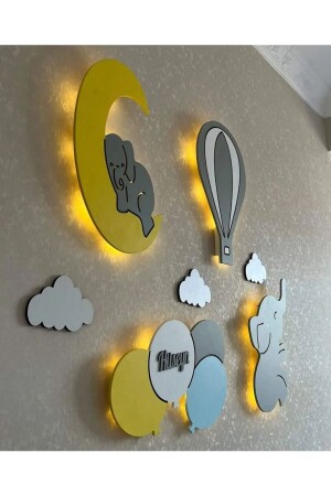 Çocuk Odası Dekoratif Gece Lambası Aydınlatma ALP122.. - Işıklıtoplardükkanı