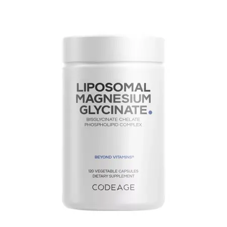 Codeage Liposomal Magnesium Glycinate Capsules (120 Veg Capsules) - Codeage