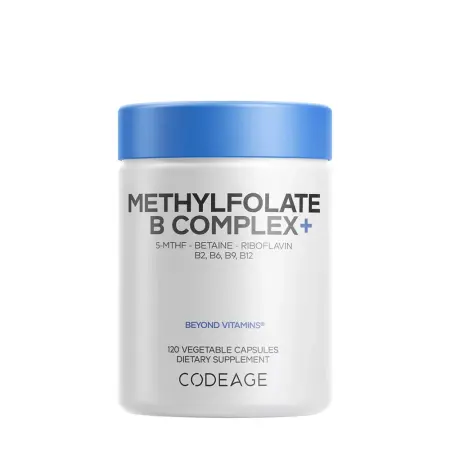 Codeage Methylfolate B Complex+ (120 Veg Capsules) - Codeage