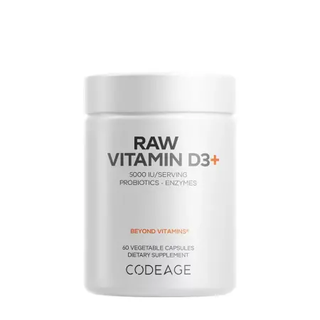 Codeage Raw Vitamin D3+ (60 Veg Capsules) - Codeage