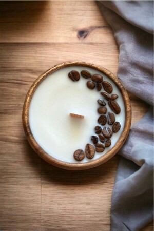 Coffee Bean Vegan Soy Wax Coffee Essence Candle Paraffin-Free Candle - Khleos