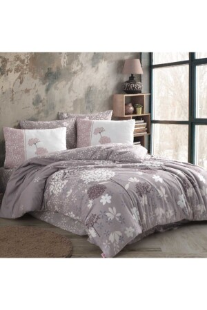 Coffee Rixos Ranforce Double Duvet Cover Set UN010000290000000000N0344 - Hobby
