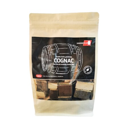 Cognac barrel pieces for smoking KamadoClub 1200g - KamadoClub