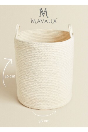 Çok Amaçlı, 40cm-36cm Büyük Boy, Yanları Saplı, Sepet, Jüt, Hasır, Dokuma Sepet, Düzenleyici jütspt06 - MaVaux
