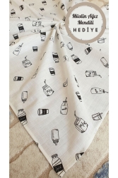 Multi-Purpose Muslin Baby Blanket 80x90cm & Muslin Baby Blanket / Muslin Cloth / Muslin Cover ORM08 - Baby Han