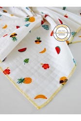 Çok Amaçlı Müslin Örtü 90x90 Cm Organik Ananas FEMMMSLN05 - femmstore