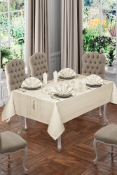 Colber Tablecloth Set for 12 People brs0055 - Çeyizci Sokağı
