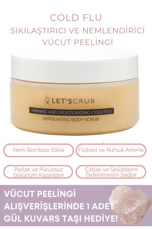 Cold Flu Body Peeling Firming and Moisturizing Moisture Bomb Body Scrub 250 gr - Let'scrub