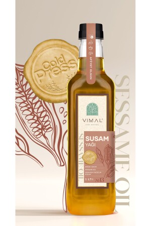 Cold Pressed Sesame Oil 1 liter 100% pure - Vimal