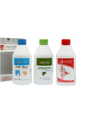 Cold Wave Perm Medicine No. 1 + No. 2 500ml. +500ml. + Neutralizer 500 Ml - Akos