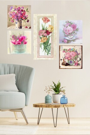 Collage Style 5-Piece MDF Table ATF144 - Cadran