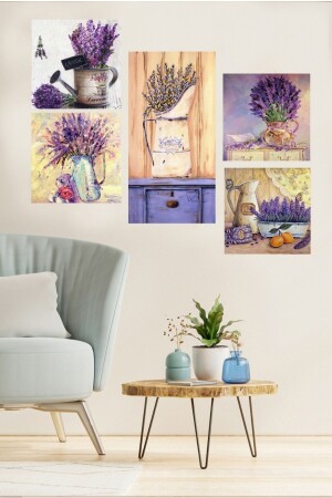 Collage Style 5 Piece MDF Table Atf64 - Cadran