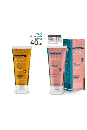 Collagen Anti-Blemish Tone Equalizer SPF 50 Colored Facial Sunscreen 40 ml Tone-up 40 ml TYC5PT4SPN169096346186890 - Piar Genesis
