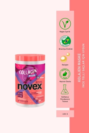 Collagen Infusion - Hair Mask Containing Volumizing Collagen for Fine Hair 400g - Novex