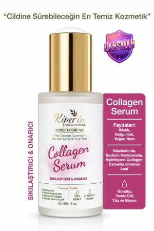 Kollagenserum | Straffend und reparierend | Kollagen, Hyaluronsäure, grüner Tee | Klinisch | 30 ml - Kiperin