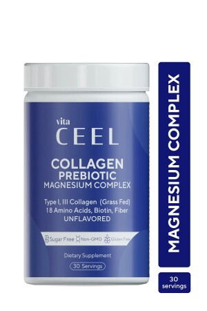 Collagen Type 1-3 Containing Magnesium Complex Bisglycinate- Malate- Citrate- B6 - Vita Ceel