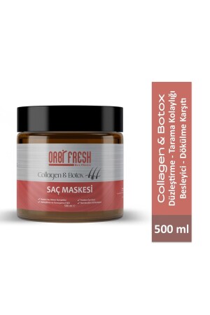 Collogen&botox (perfumed) Straightening, Softening, Anti-Hair Hair Mask with Herbal Extract - Orbifresh