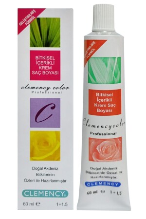 Color 6. 0 Dark Auburn Herbal Hair Dye 60 Ml + 6% 20 Volume Oxidant 90 Ml - Clemency