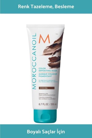 Color Depositing Mask, Mask for Light and Dark Brown Hair Cocoa 200ml 7290113140721 - Moroccanoil