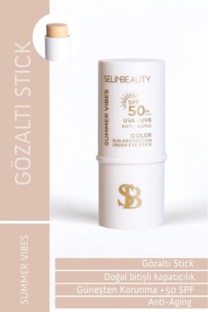 Color Sun Protection Spf50 Under Eye Stick Sunscreen 6 gr - Selin Beauty