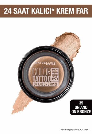 Color Tattoo 24H Eyeshadow - 35 On And On Bronze - Bronze - Maybelline New York