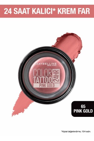 Color Tattoo 24H Göz Farı - 65 Pink Gold - Metalik Pembe - Maybelline New York