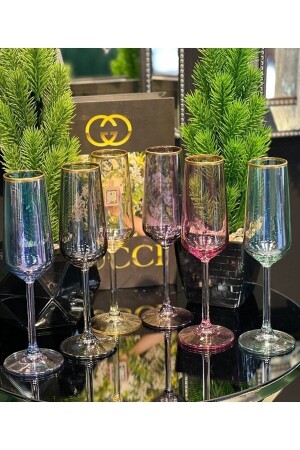 Colorful Coffee Side Soft Drink Water Glass Set Stem Set 190 Cc coffee side3 - P H Panayır Home