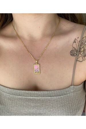 Colorful Enamel Tarot Card Necklace - Nurşah Özcan Store