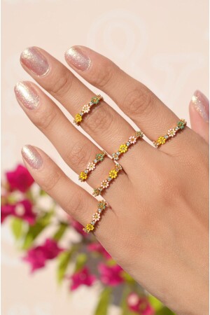 Colorful Flower Joint Ring Spring Ring - Sacce Scarves&Accessories
