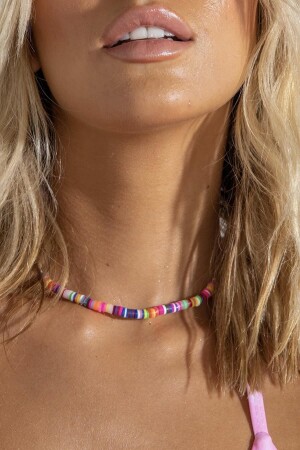 Colorful Fumo Bead Necklace - Simplicty
