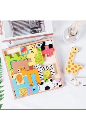 Colorful Geometric Puzzle with 15 Animals Ankbtrnkhyv - Ankebut