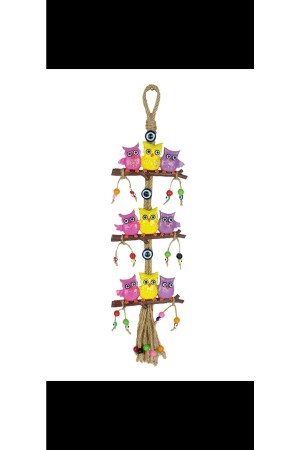 Colorful Owl Wall Ornament, Decorative Garden Balcony Ornament. K2031 - 4