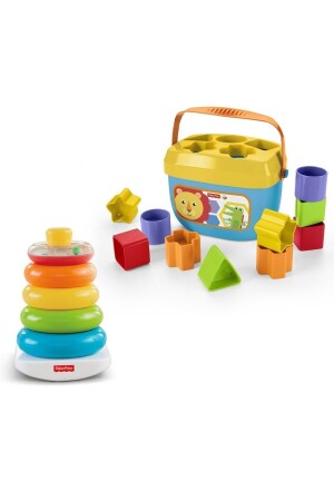 Colorful Rings® & “Colorful Blocks®” Educational and Fun Toy Set FWP37 - Fisher Price