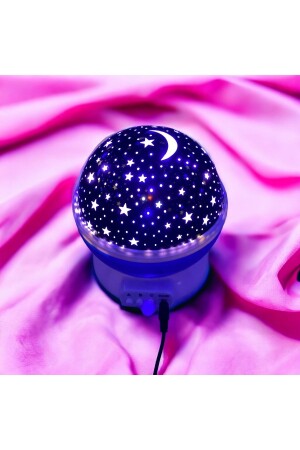 Colorful Starry Rotating Sky Projection Night Light - Lamp