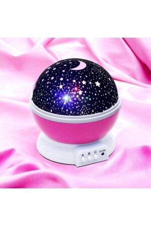 Colorful Starry Rotating Sky Projection Night Light Pink LAMP-1112 - Lamp