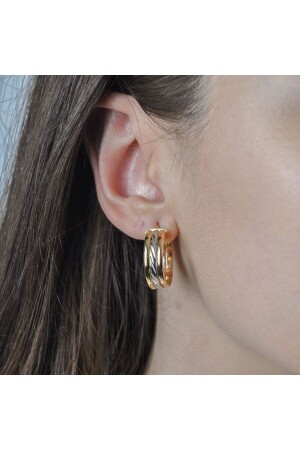 Colorful Triple Earrings - Burcu Kuyumculuk