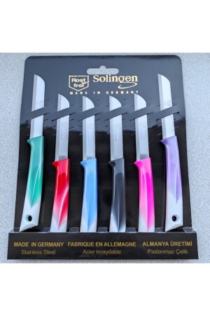 Colorful Vegetable and Fruit Knife 6 Pcs SOLMD6RNK1 - Solingen